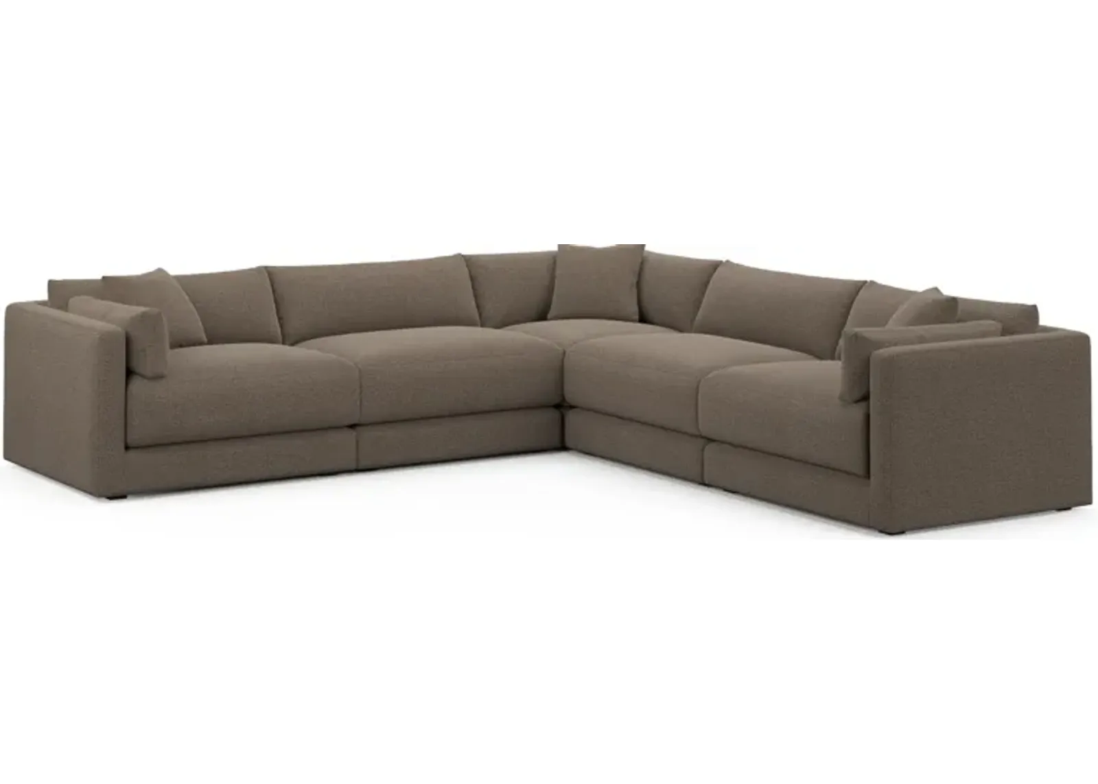 Malibu  5-Piece Sectional - Liv Umber