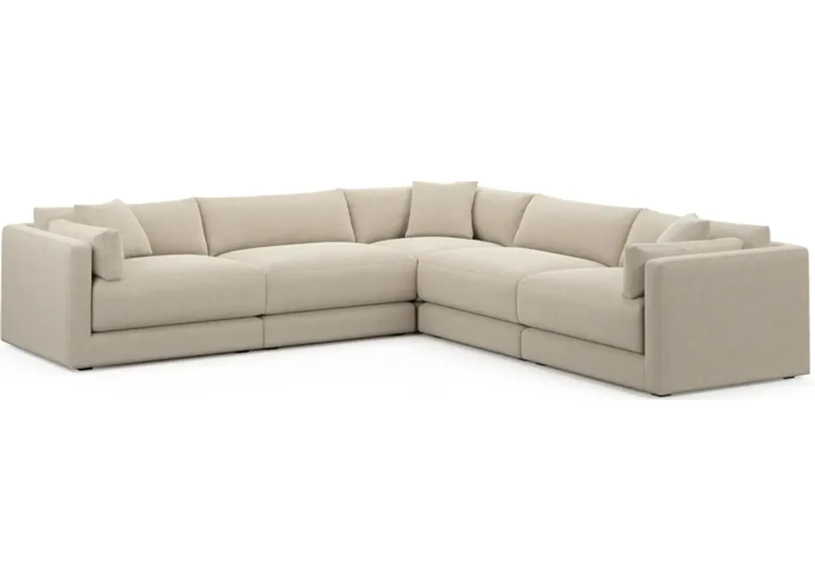 Malibu  5-Piece Sectional - Basker Antique