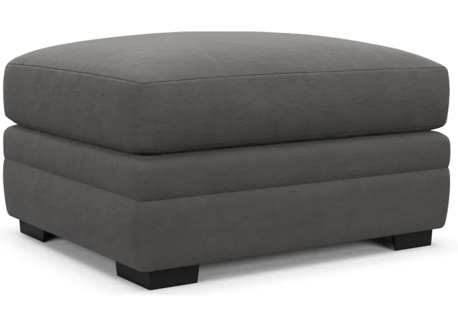 Winston Foam Comfort Ottoman - Merrimac Ash