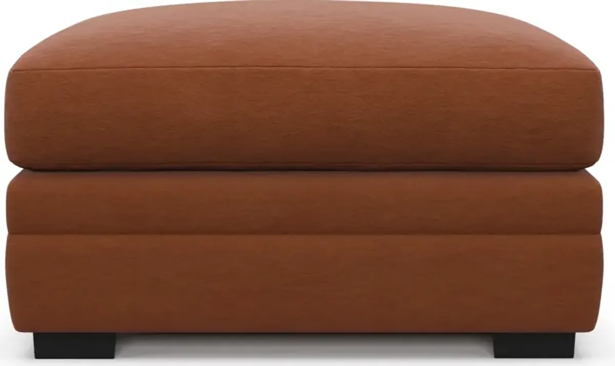 Winston Foam Comfort Ottoman - Merrimac Brick