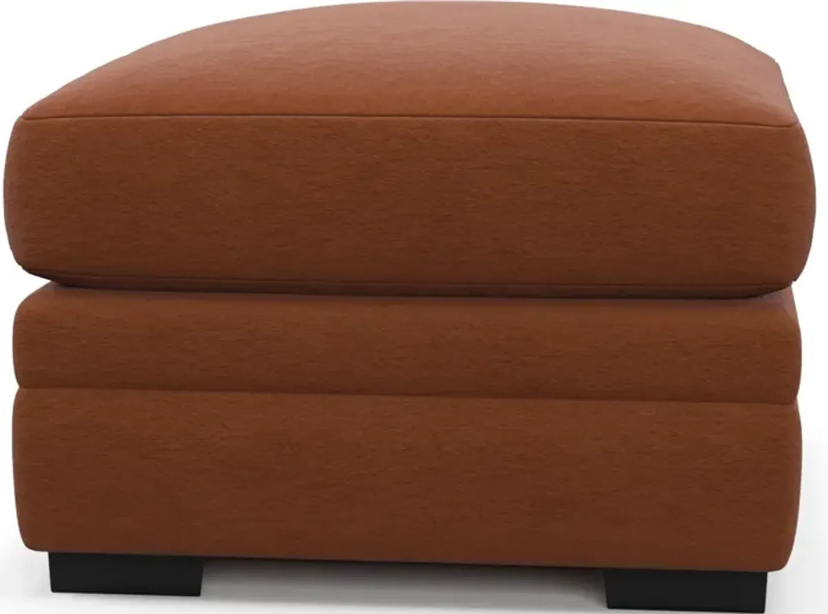 Winston Foam Comfort Ottoman - Merrimac Brick