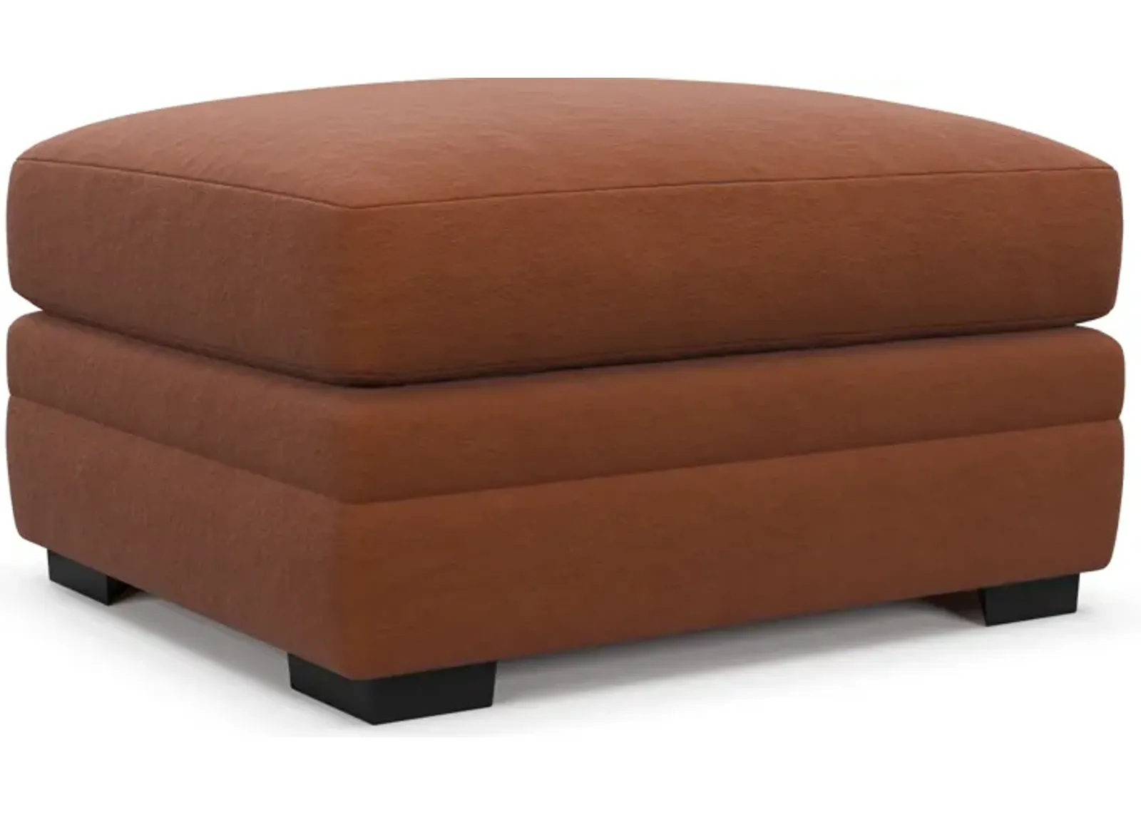 Winston Foam Comfort Ottoman - Merrimac Brick