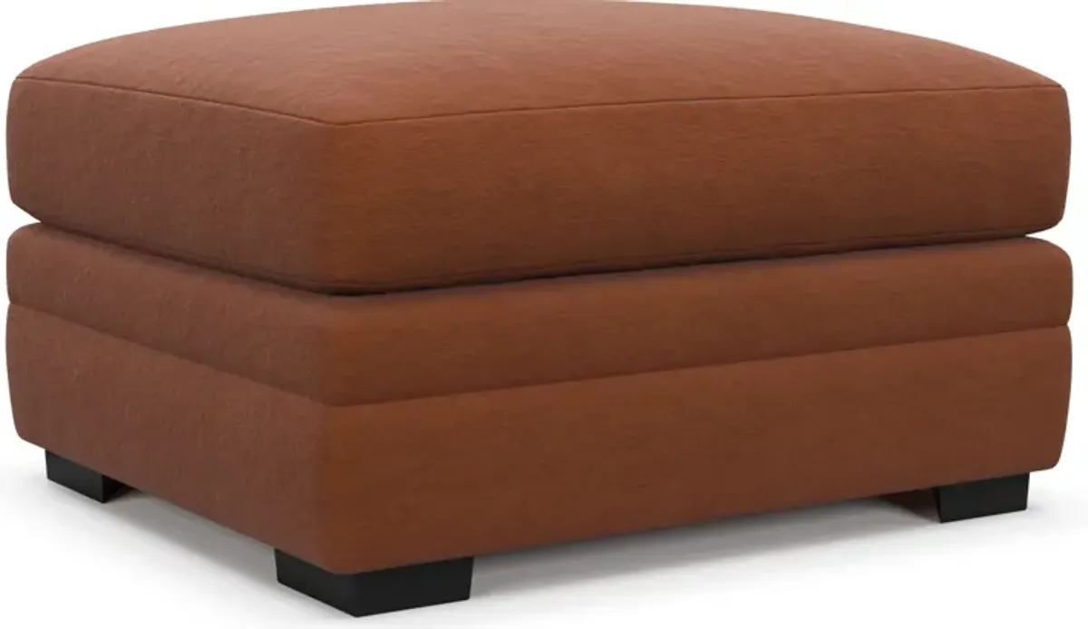 Winston Foam Comfort Ottoman - Merrimac Brick