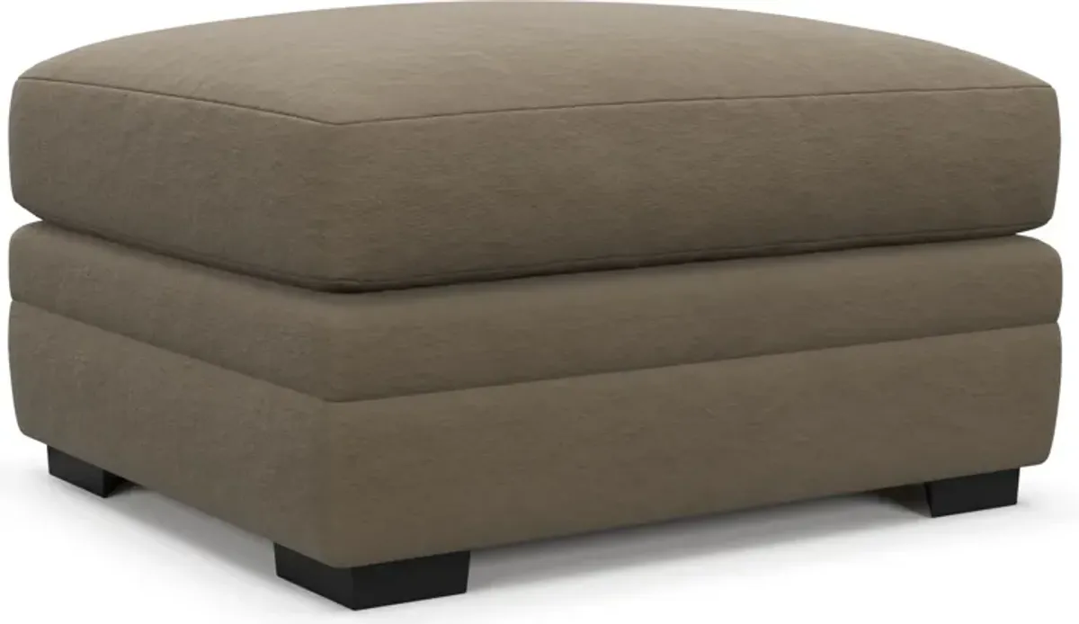 Winston Foam Comfort Ottoman - Merrimac Brownstone