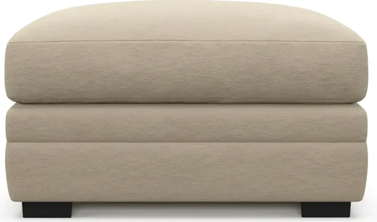 Winston Foam Comfort Ottoman - Merrimac Ecru