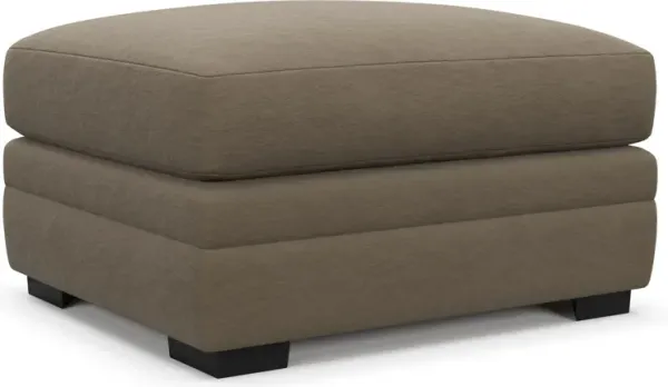 Winston Hybrid Comfort Ottoman - Merrimac Brownstone