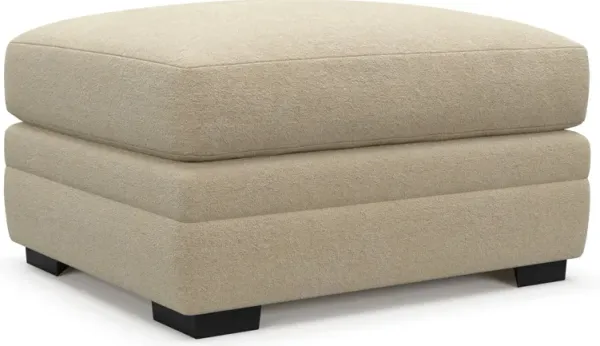 Winston Hybrid Comfort Ottoman - Midcentury Sand