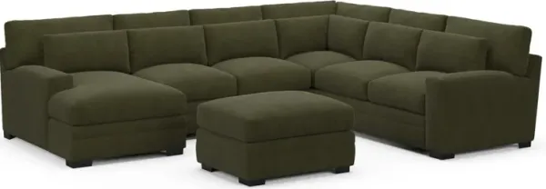 Winston Foam Comfort Sectional - Marina Moss