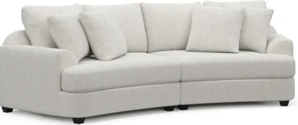 Skylar 2-Piece Sofa - River Rock Ivory