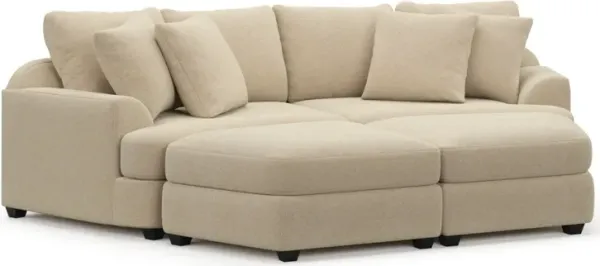 Skylar 4-Piece Pit Sectional - Midcentury Sand