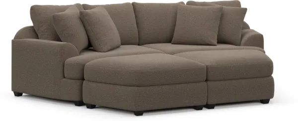 Skylar 4-Piece Pit Sectional - Liv Umber