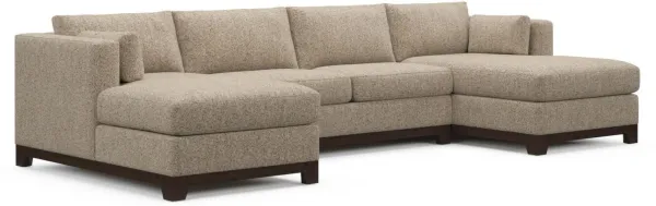 Brentwood Foam Comfort 3-Piece Sectional with Dual Chaise - Haley Sand