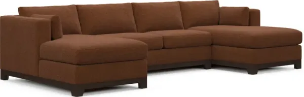 Brentwood Hybrid Comfort Sectional - Nora Chocolate