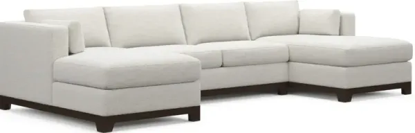 Brentwood Hybrid Comfort 3-Piece Sectional with Dual Chaise - Bantu Pearl