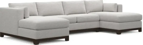 Brentwood Hybrid Comfort 3-Piece Sectional with Dual Chaise - Adario Fog