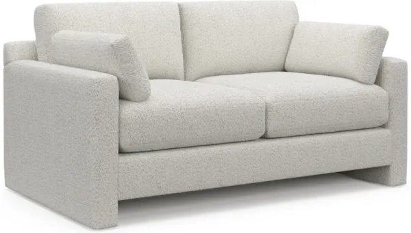 Forbes Foam Comfort Loveseat - River Rock Ivory