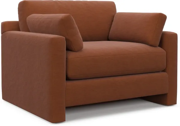 Forbes Foam Comfort Chair and a Half - Merrimac Brick