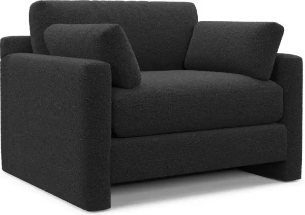 Forbes Foam Comfort Chair and a Half - Bloke Obsidian
