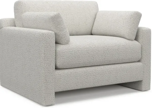 Forbes Foam Comfort Chair and a Half - River Rock Ivory