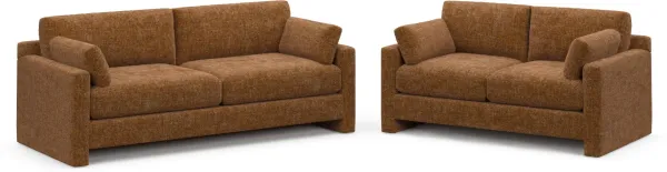 Forbes Foam Comfort 2 Pc. Living Room - Sundar Spice