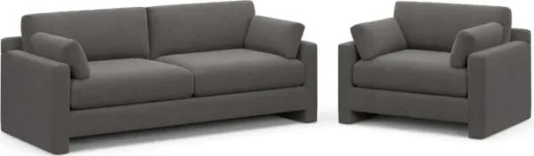 Forbes Foam Comfort 2 Pc. Living Room - Merrimac Ash