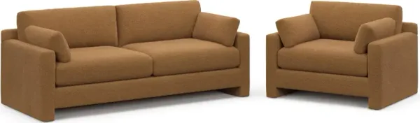 Forbes Foam Comfort 2 Pc. Living Room - Nora Camel