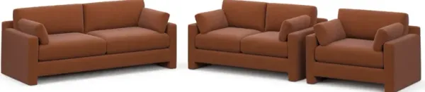 Forbes Foam Comfort 3 Pc. Living Room - Merrimac Brick