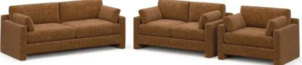 Forbes Foam Comfort 3 Pc. Living Room - Sundar Spice