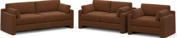 Forbes Foam Comfort 3 Pc. Living Room - Nora Chocolate