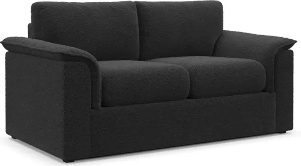 Morse Foam Comfort Loveseat - Bloke Obsidian