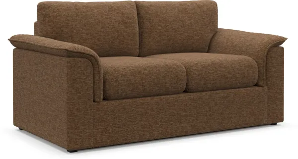 Morse Foam Comfort Loveseat - Balvi Truffle