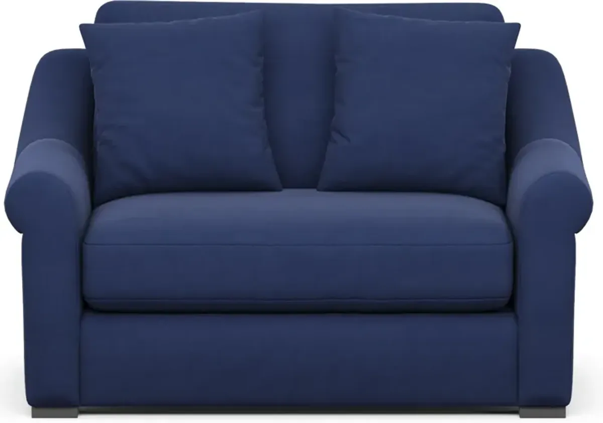 Bowery Foam Comfort Chair and a Half - Abington TW Indigo