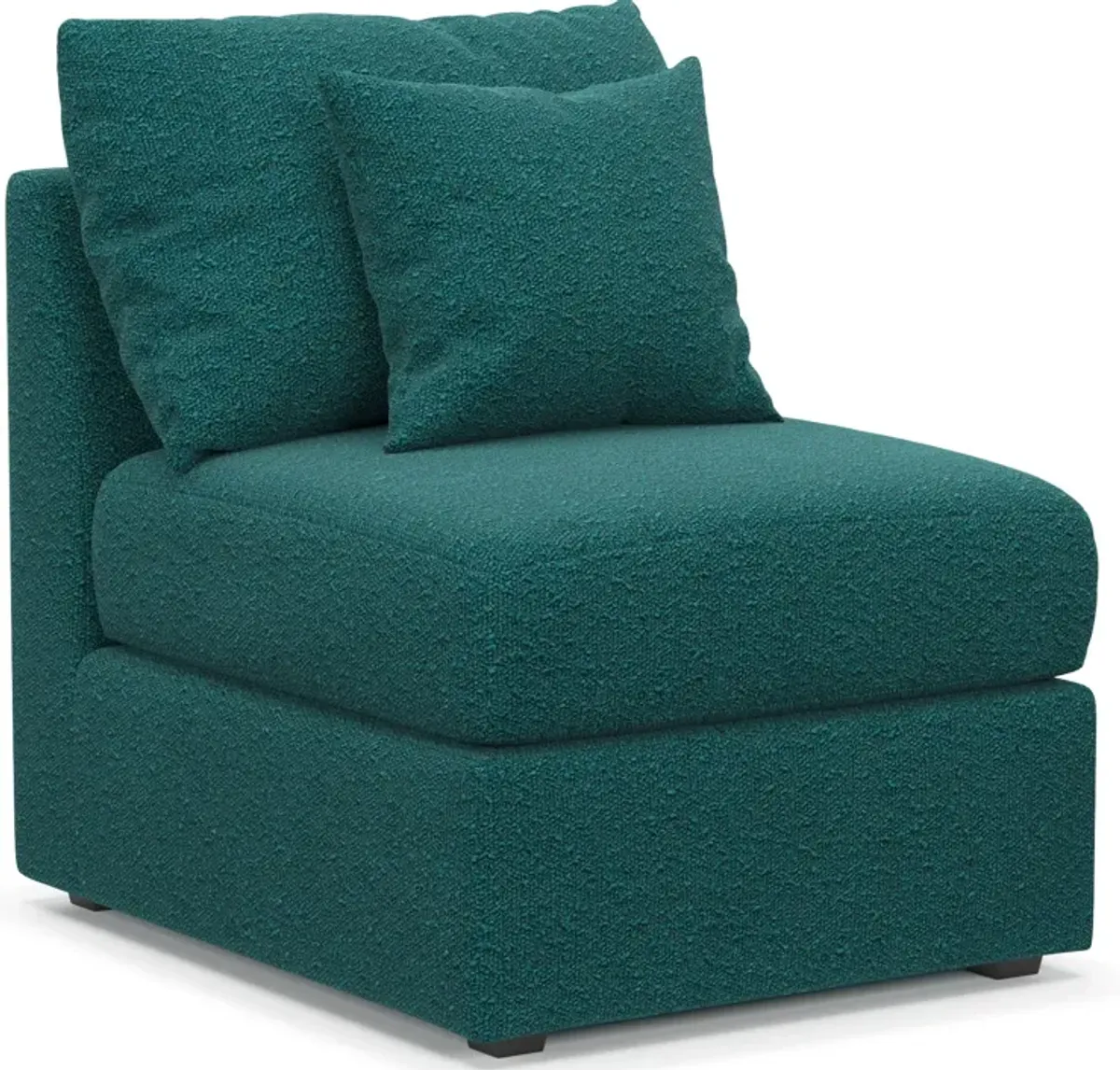 Nest Hybrid Comfort Armless Chair - Bloke Peacock