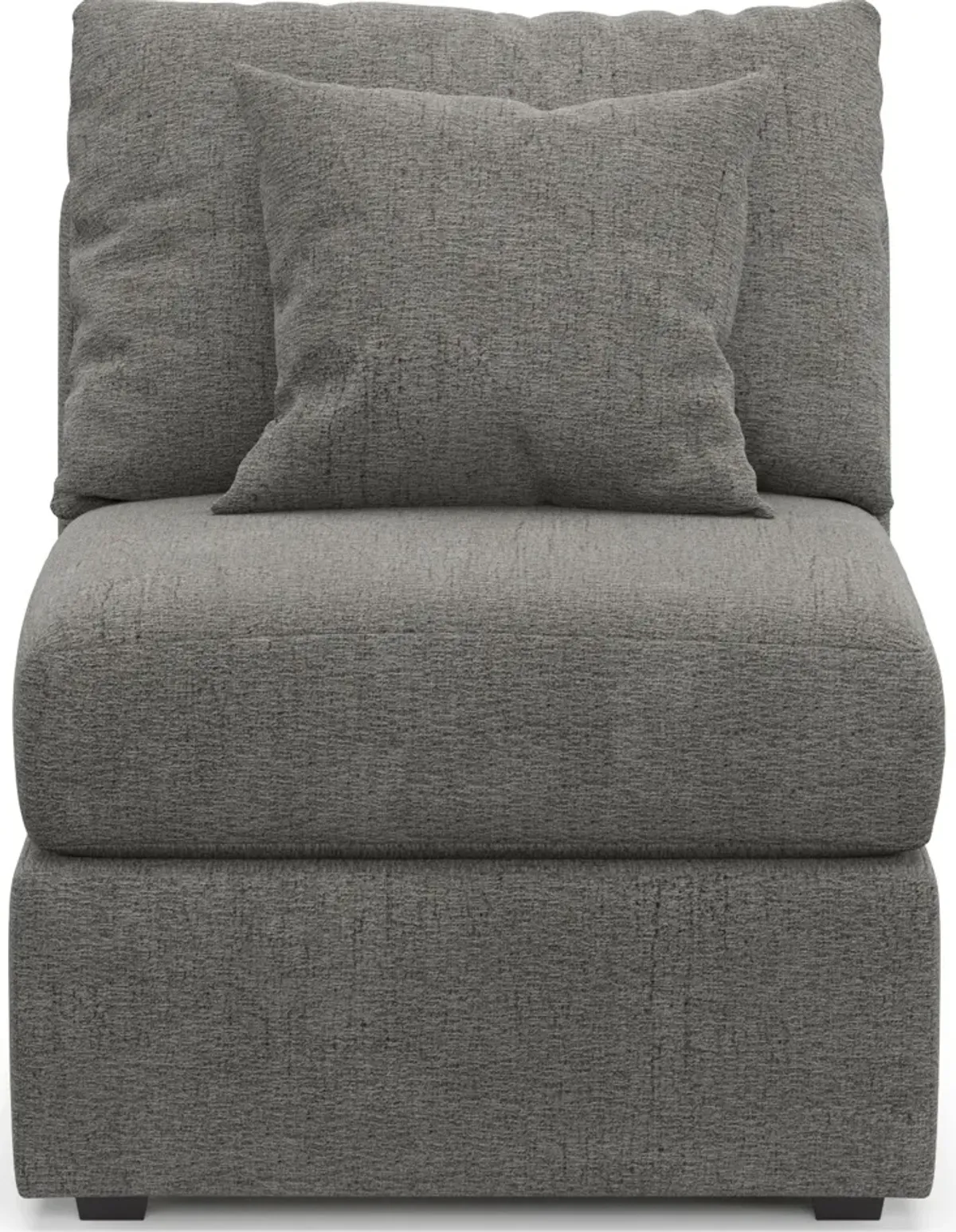 Nest Hybrid Comfort Armless Chair - Living Large Charcoal