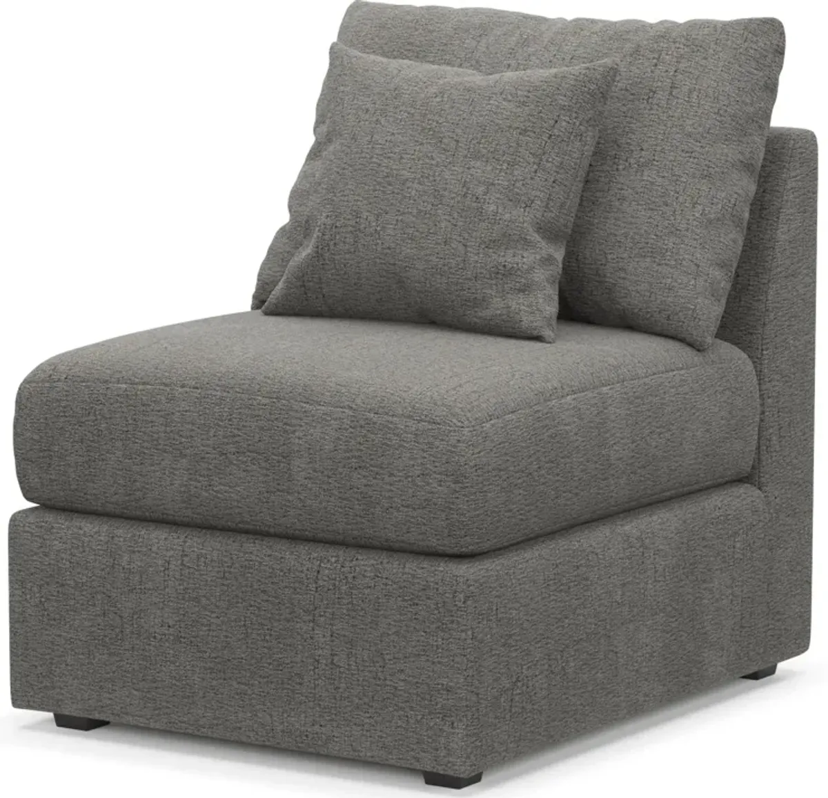 Nest Hybrid Comfort Armless Chair - Living Large Charcoal