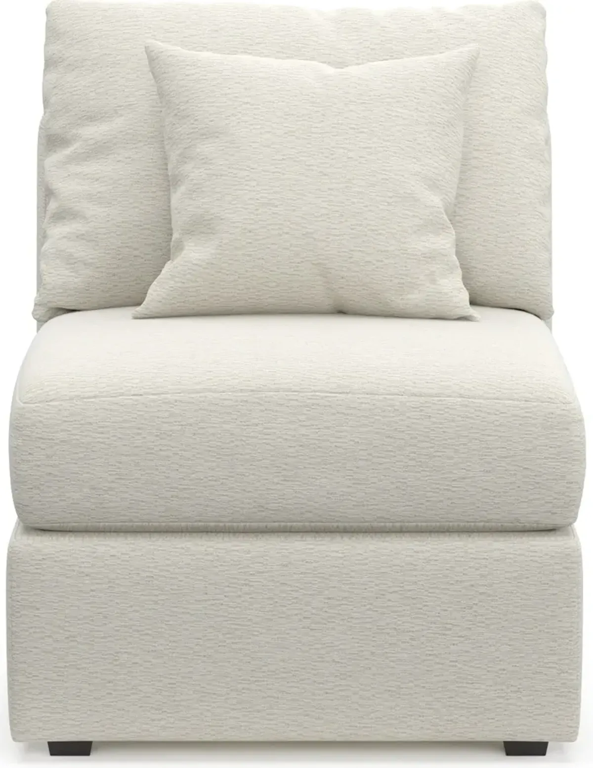 Nest Hybrid Comfort Armless Chair - Living Large White