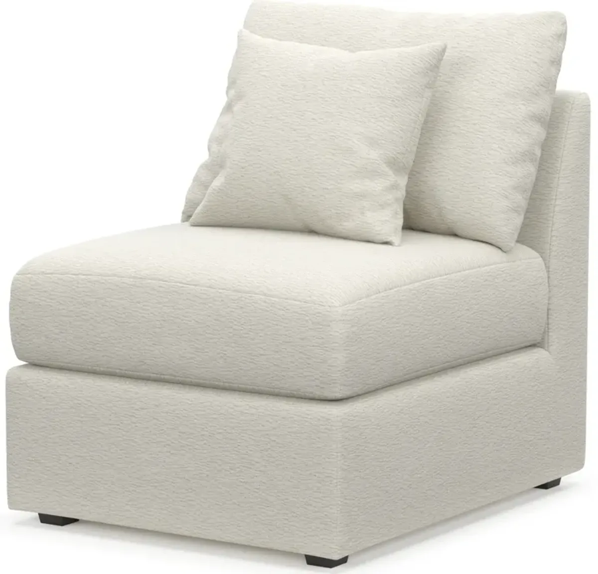 Nest Hybrid Comfort Armless Chair - Living Large White