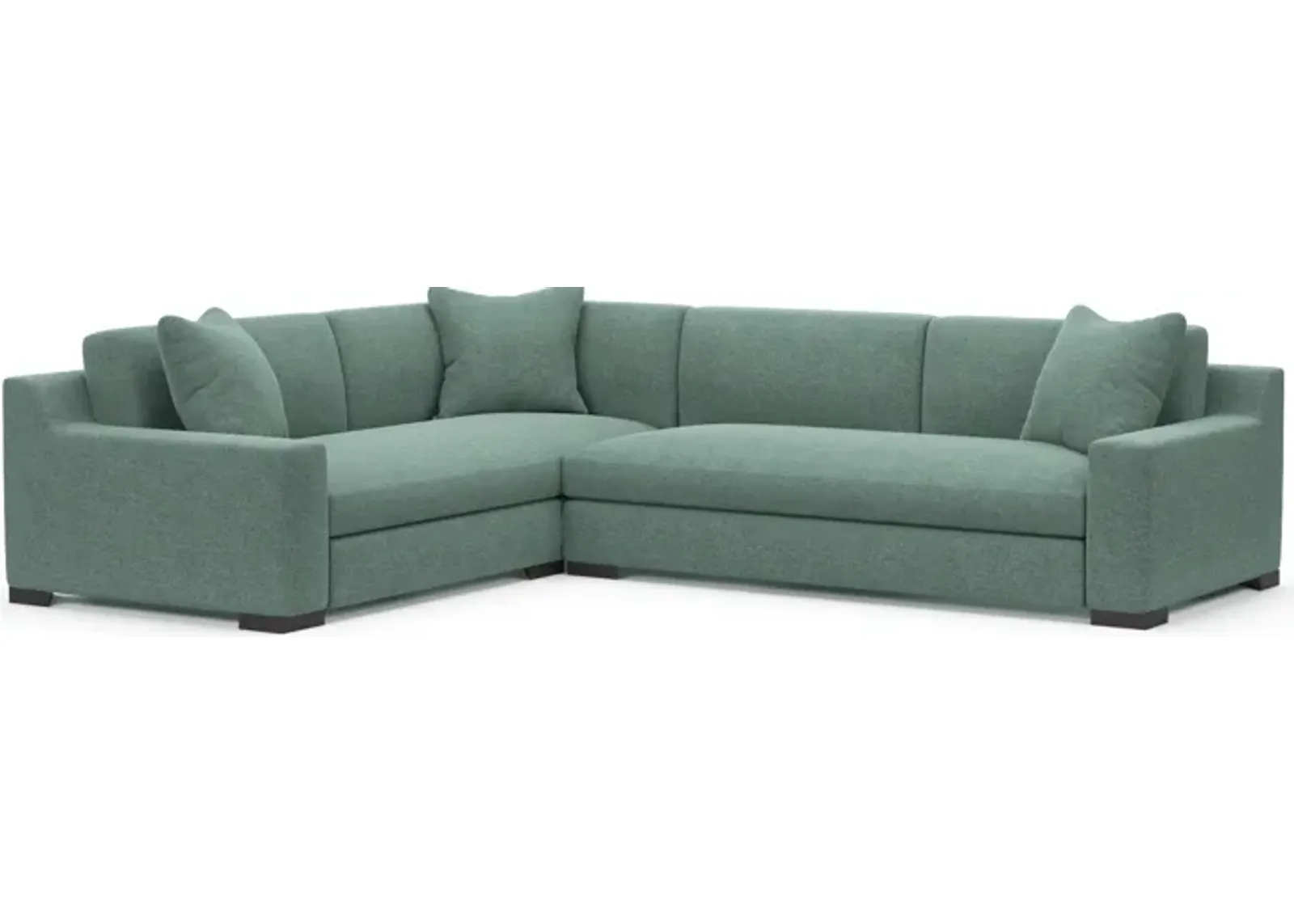 Ethan Foam Comfort Eco Performance 2-Piece Sectional - Bridger Jade