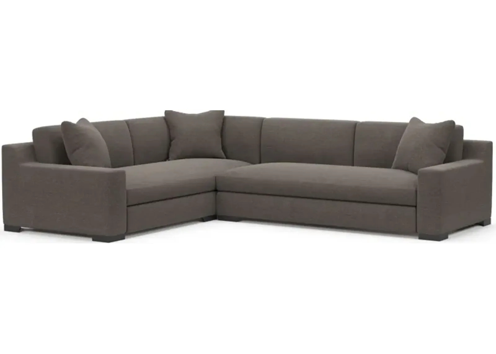 Ethan Foam Comfort Eco Performance 2-Piece Sectional - Presidio Steel