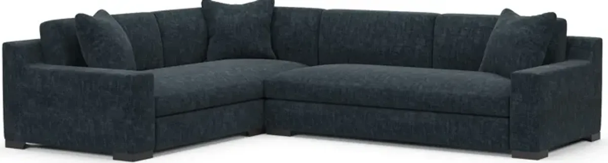 Ethan Foam Comfort Eco Performance 2-Piece Sectional - Argo Navy