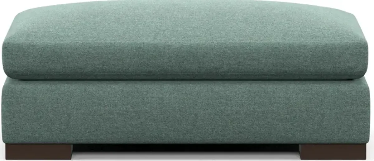 Ethan Foam Comfort Eco Performance Ottoman - Bridger Jade