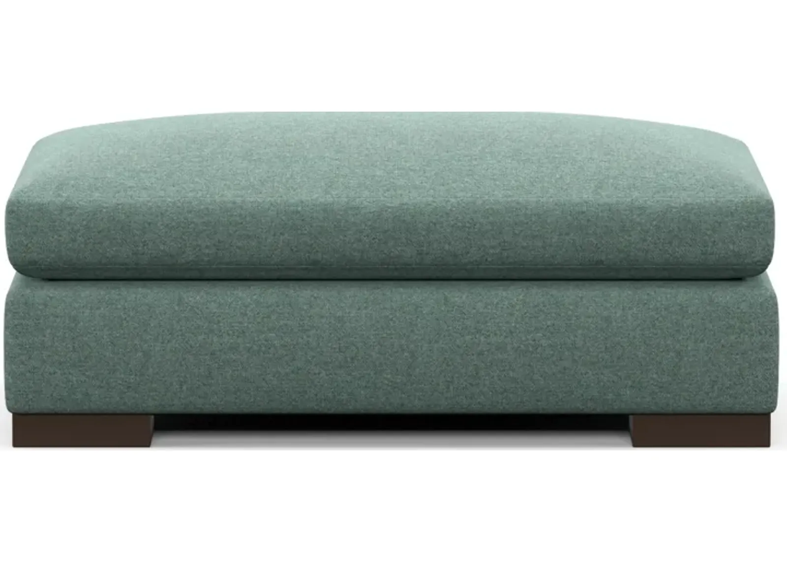 Ethan Foam Comfort Eco Performance Ottoman - Bridger Jade