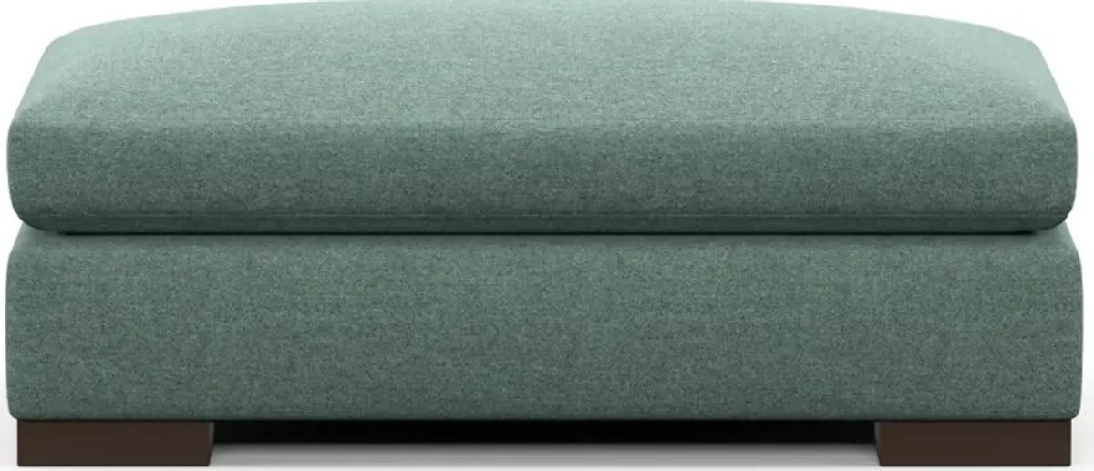 Ethan Foam Comfort Eco Performance Ottoman - Bridger Jade