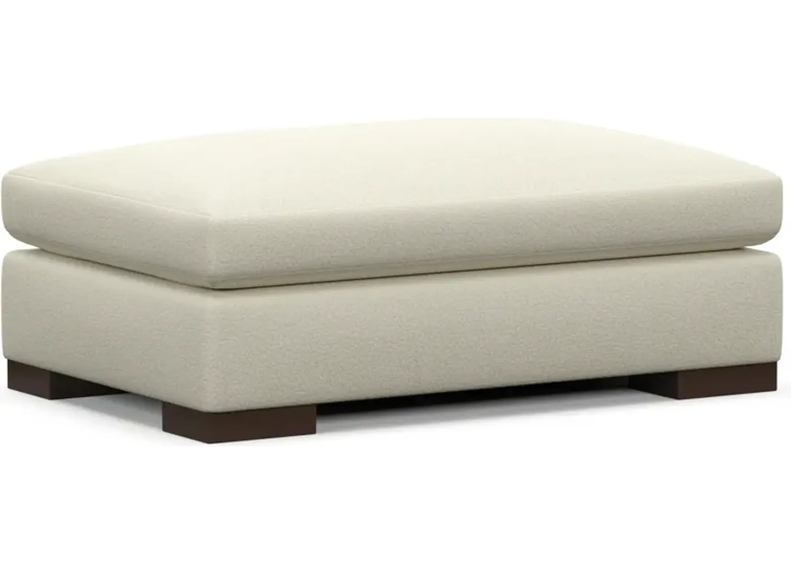 Ethan Foam Comfort Eco Performance Ottoman - Fincher Ivory