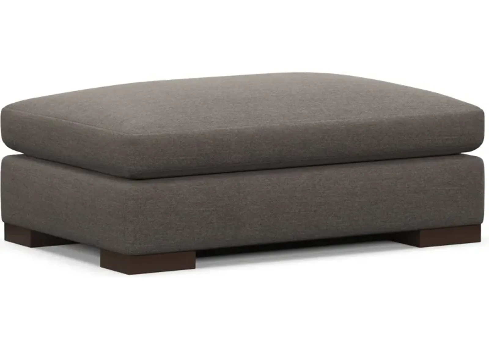 Ethan Foam Comfort Eco Performance Ottoman - Presidio Steel