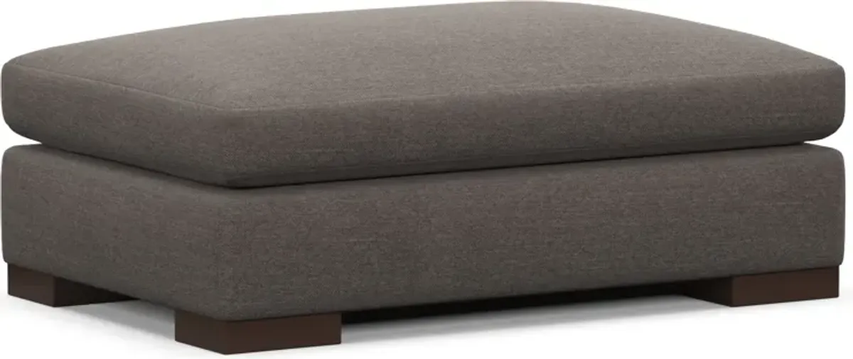 Ethan Foam Comfort Eco Performance Ottoman - Presidio Steel