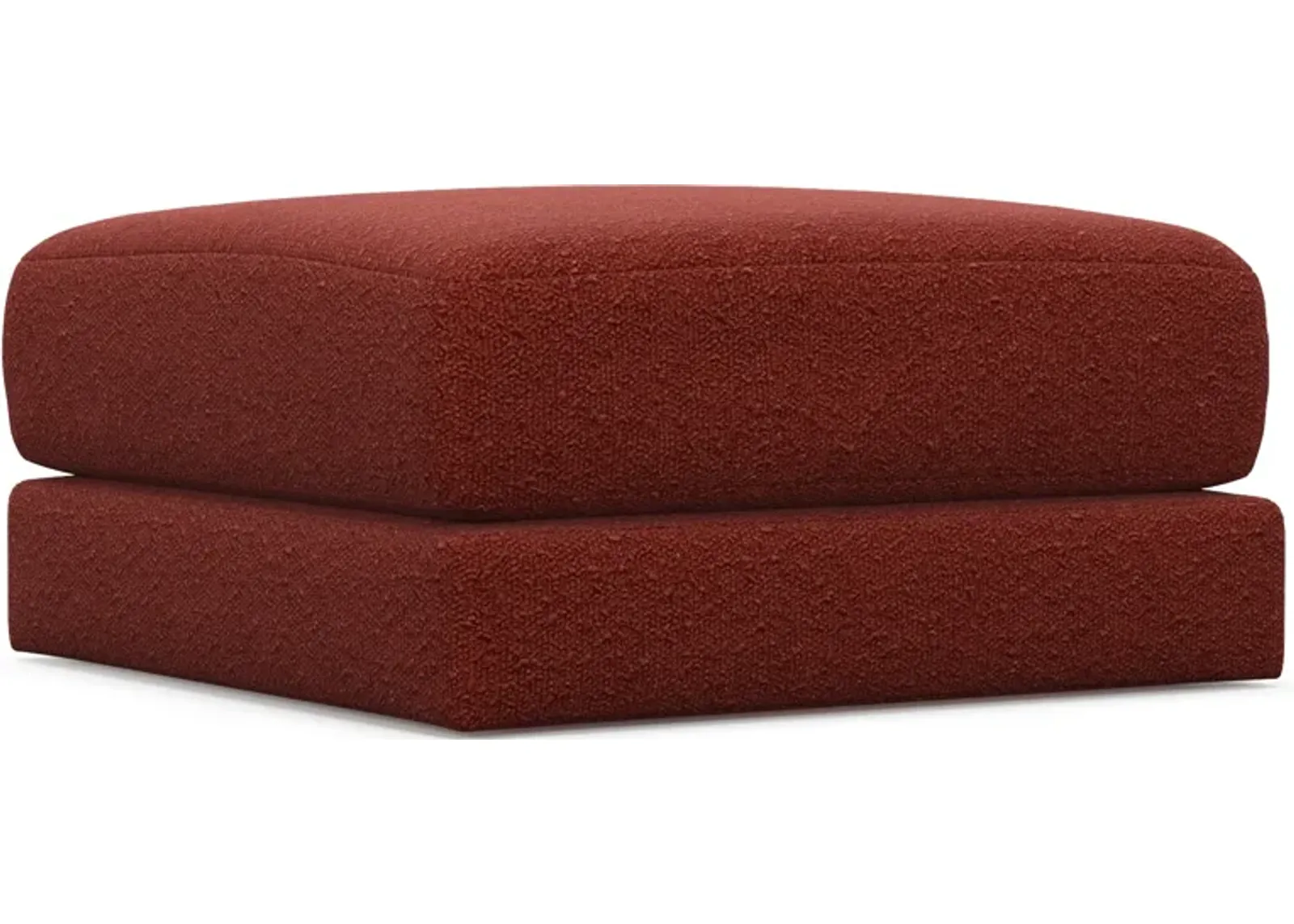 Nest Hybrid Comfort Short Ottoman - Bloke Brick