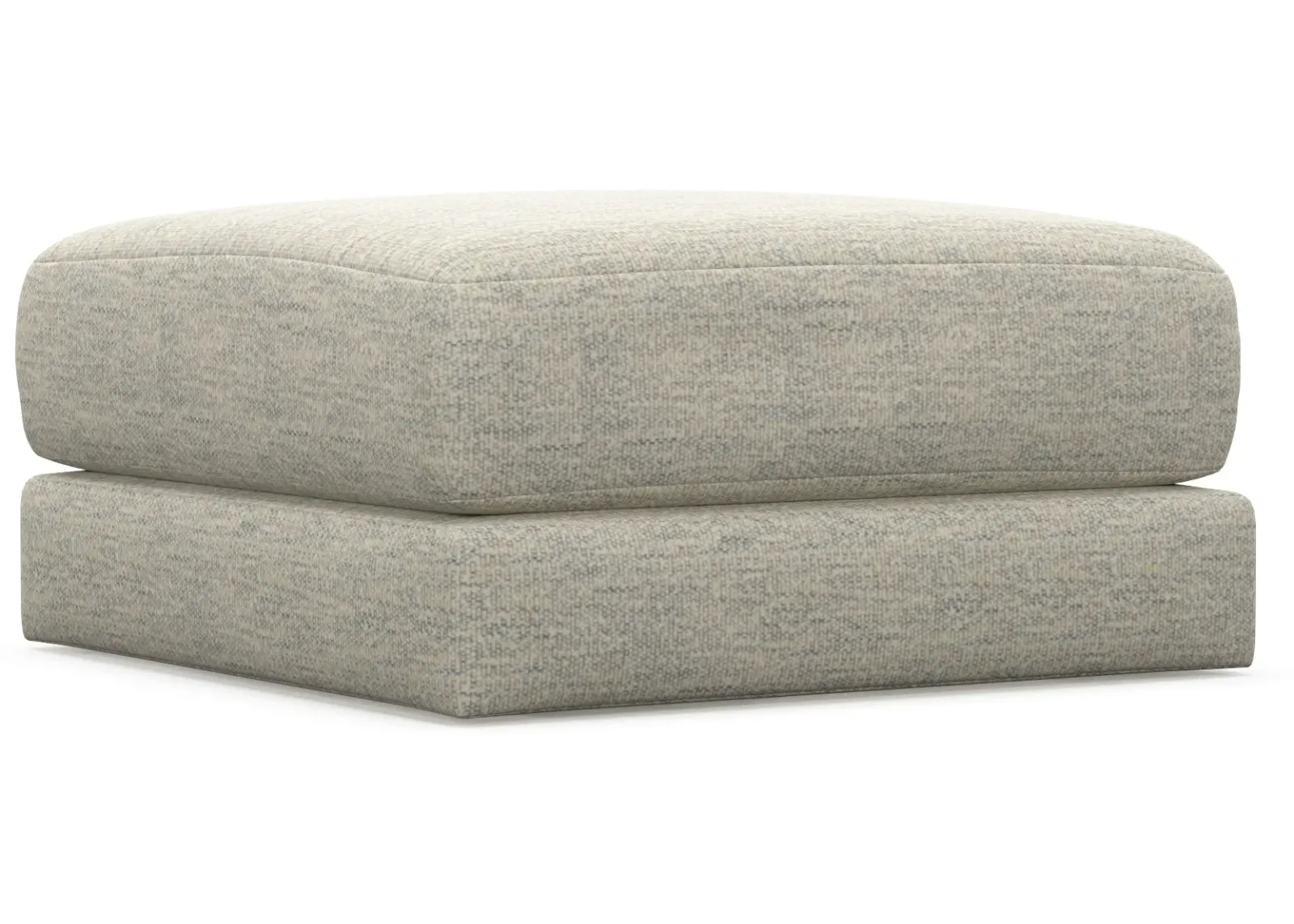 Nest Hybrid Comfort Short Ottoman - Merino Chalk