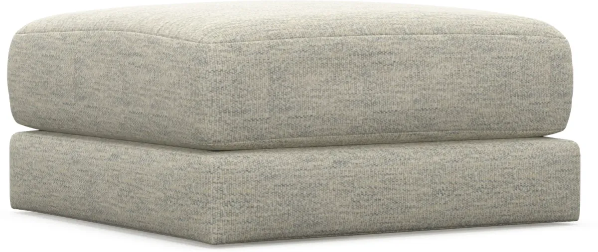 Nest Hybrid Comfort Short Ottoman - Merino Chalk