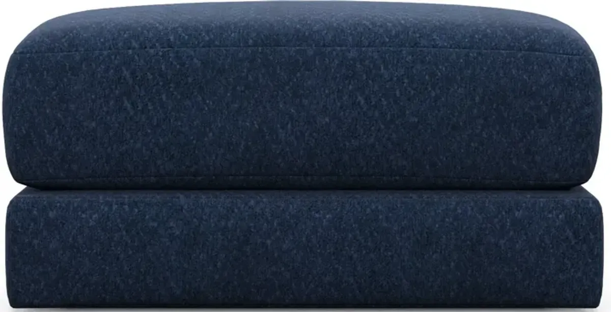 Nest Hybrid Comfort Short Ottoman - Oslo Navy